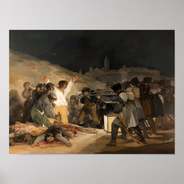 Affiche Francisco Goya, Le 3 mai 1808 (Devant)