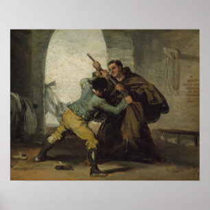 Affiche Francisco Goya - Le Friar Pedro lève le pistolet