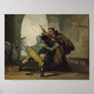 Affiche Francisco Goya - Le Friar Pedro lève le pistolet