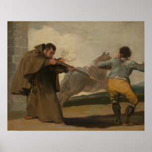 Affiche Francisco Goya - Le Friar Pedro tire El Maragato