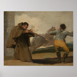 Affiche Francisco Goya - Le Friar Pedro tire El Maragato