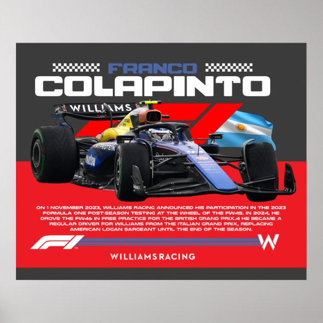 Affiche Franco colapinto (Devant)