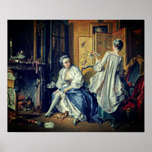 Affiche François Boucher – La toilette – 1742