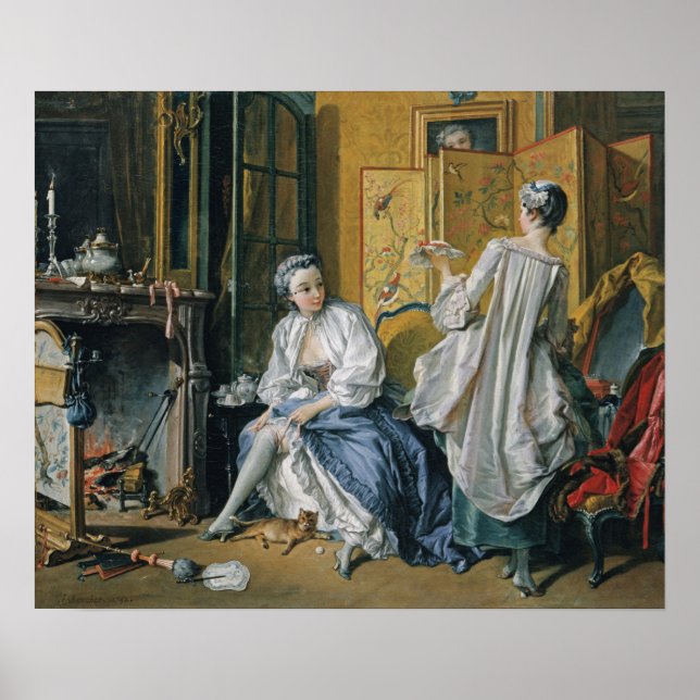 Affiche François Boucher –  La toilette, 1742 (Devant)