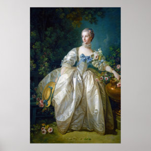 Affiche FRANCOIS BOUCHER - MADAME BERGERET portrait art