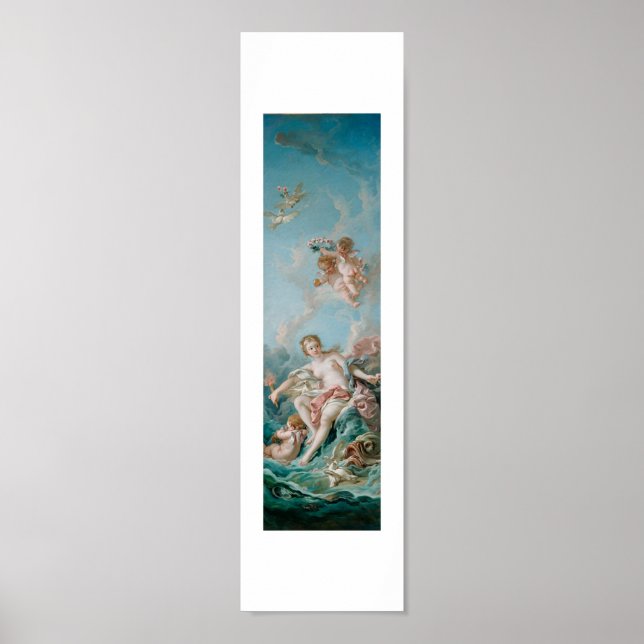 Affiche François Boucher - Vénus sur les vagues 1769 (Devant)