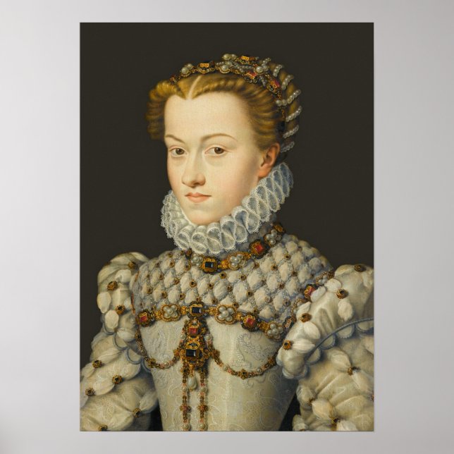 Affiche Francois Clouet - Elisabeth d'Autriche (Devant)