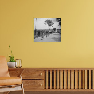 Affiche François Faillu en tête de la 1ère étape du Tour d
