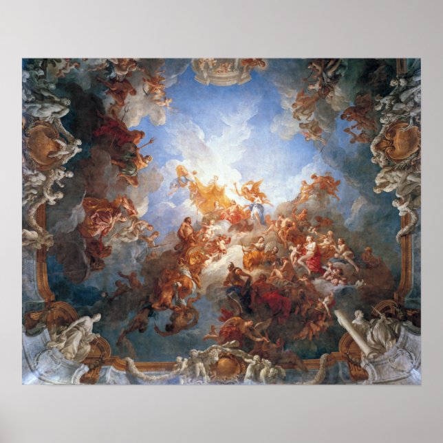 Affiche François Lemoyne The Apotheosis of Hercules (Devant)