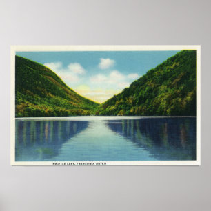 Affiche Franconia Notch State Park Vue sur le lac Profil