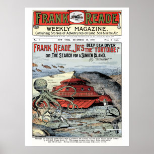 Affiche Frank Read Jr Futurist Sci-Fi, numéro 1-8, 1902