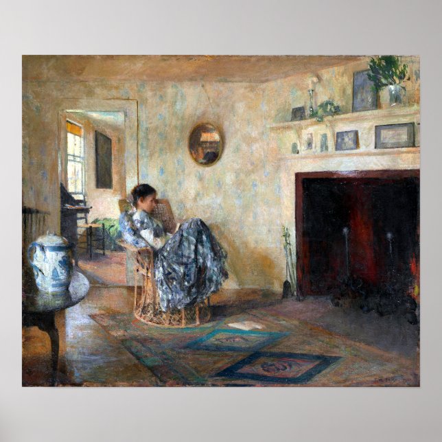 Affiche Frank W. Benson Rainy Day (Devant)