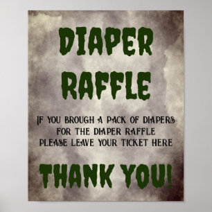 Affiche Frankenstein Diaper Raffle