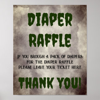 Affiche Frankenstein Diaper Raffle