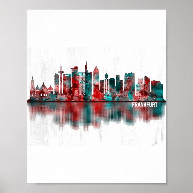 Affiche Frankfurt Germany Skyline (Devant)