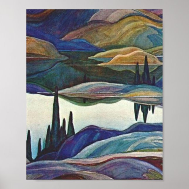 Affiche Franklin Carmichael - Lac Mirror (Devant)