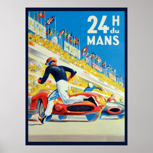 Affiche " Frankreich : 1923/heute - 24h Rennen von Le Mans (Devant)
