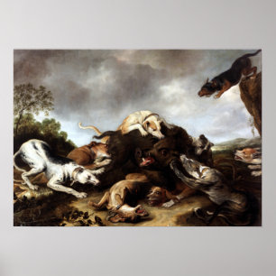 Affiche Frans Snyders La Chasse Au Sanglier
