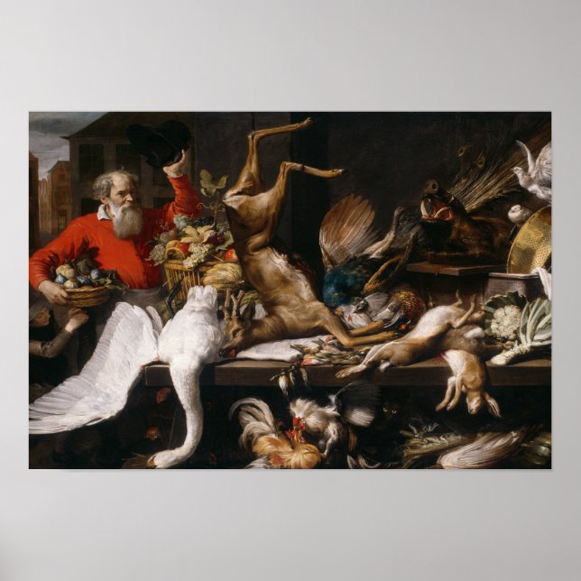 Affiche Frans Snyders - Still Life with Dead Game, Fruits, (Devant)