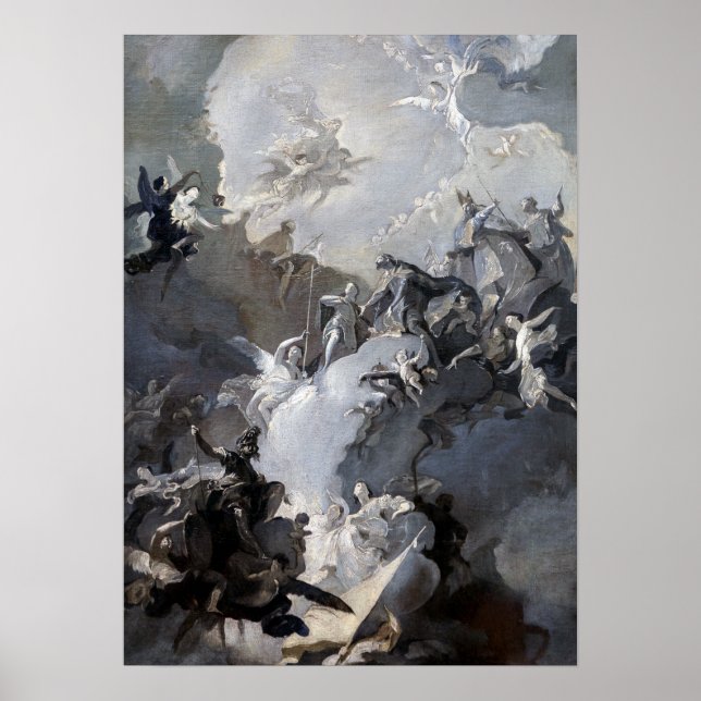 Affiche Franz Anton Maulbertsch La Glorification (Devant)