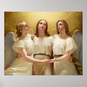 Affiche Franz Kadik - Trois Anges - 1822 - Peinture