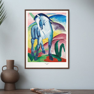 Affiche Franz Marc Art Imprimer Cheval Bleu I peinture