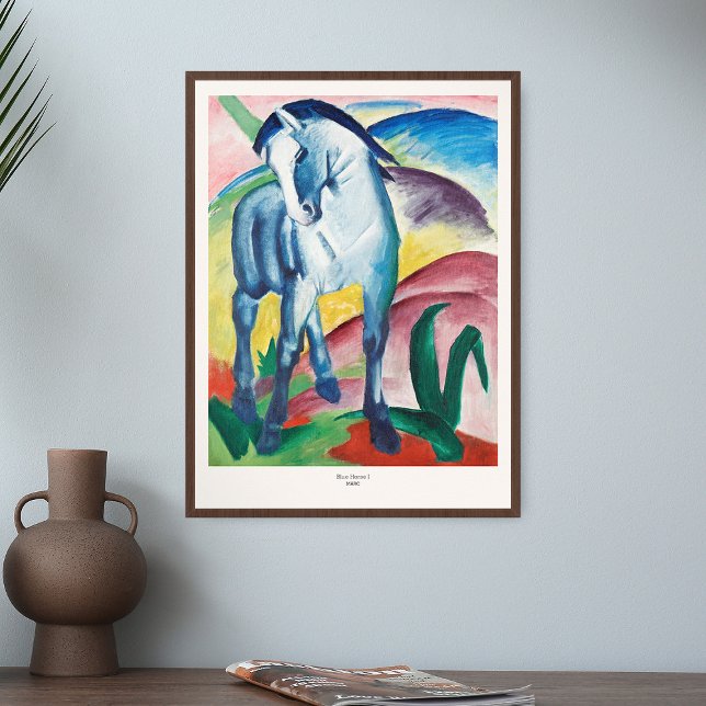 Affiche Franz Marc Art Imprimer Cheval Bleu I peinture (Créateur téléchargé)