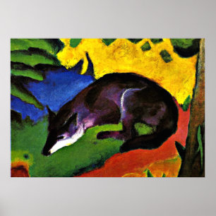 Affiche Franz Marc - Blue Fox