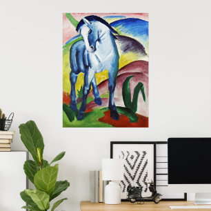 Affiche Franz Marc Cheval bleu moderne I Art expressionnis