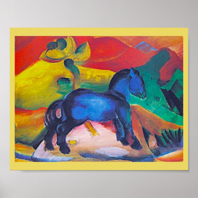 Affiche Franz Marc, Le Bleu Poney, Art (Devant)