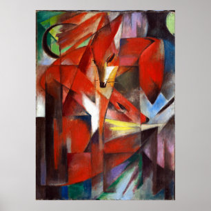 Affiche Franz Marc Les Renards