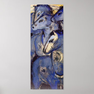 Affiche Franz Marc - Tower of Blue Horses