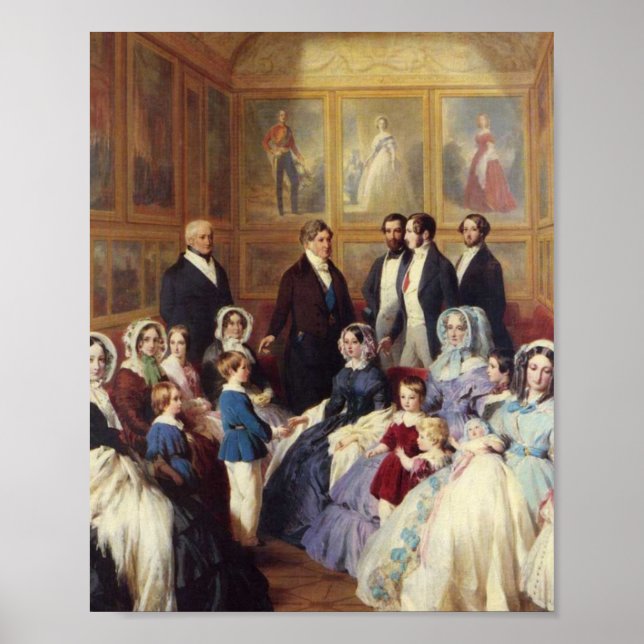 Affiche Franz Winterhalter Queen Victoria et Prince Albert (Devant)