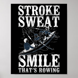 Affiche Frappe sueur sourire - C'est l'aviron - L'aviron