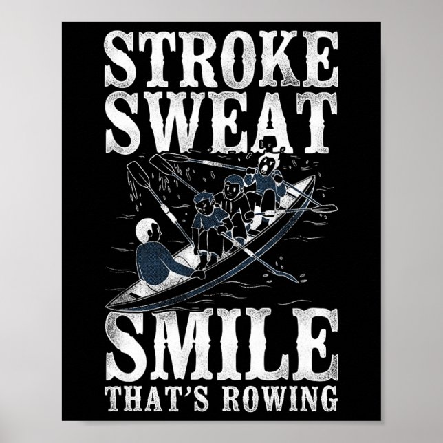 Affiche Frappe sueur sourire - C'est l'aviron - L'aviron  (Devant)