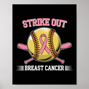 Affiche Frapper Contre le Cancer du Sein Softll Lutte de S