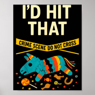 Affiche Frappez cette pinata cinco de mayo idées drôles ho
