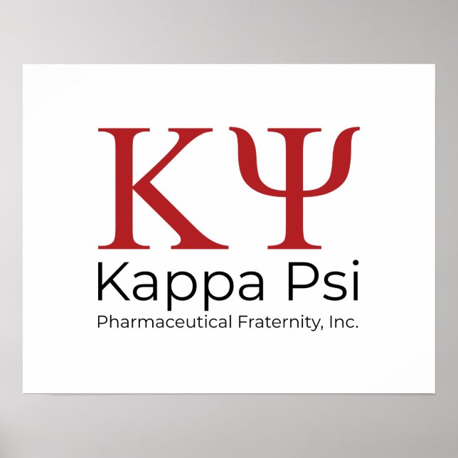 Affiche Fraternité pharmaceutique Kappa Psi (Devant)