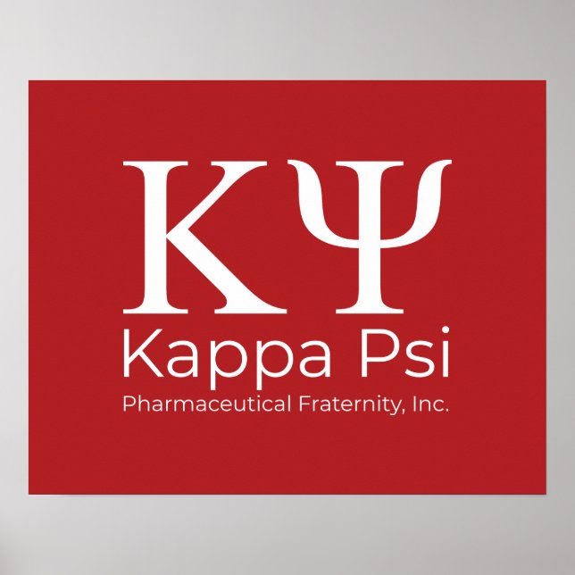 Affiche Fraternité pharmaceutique Kappa Psi (Devant)