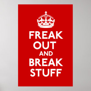 Affiche Freak Out And Breff Stuff Parodie Print