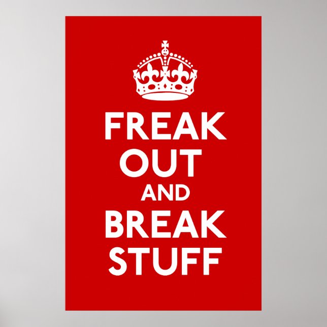 Affiche Freak Out And Breff Stuff Parodie Print (Devant)