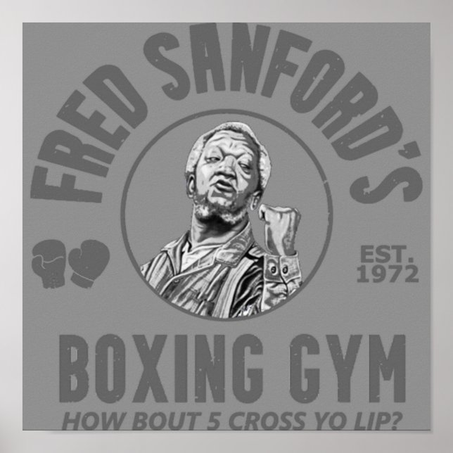 Affiche Fred Sanfords Salle De Boxe (Devant)