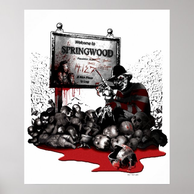 Affiche Freddy contre Jason | Bienvenue à Springwood (Devant)