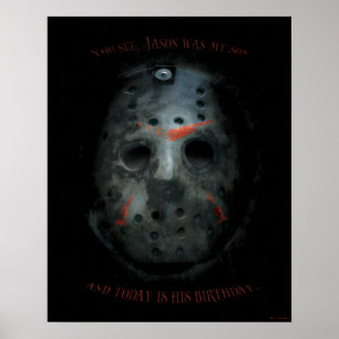 Affiche Freddy contre Jason Devis Jason Mask