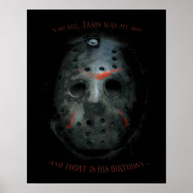 Affiche Freddy contre Jason | Devis Jason Mask (Devant)