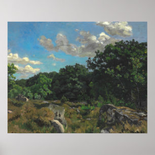 Affiche Frédéric Bazille - Paysage de Chailly