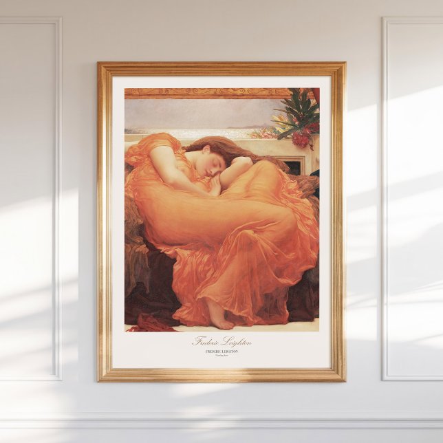 Affiche Frédéric Lord Leighton Flaming Juin Peinture Art (Créateur téléchargé)