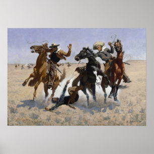 Affiche Frederic Remington / Aiding a Comrade