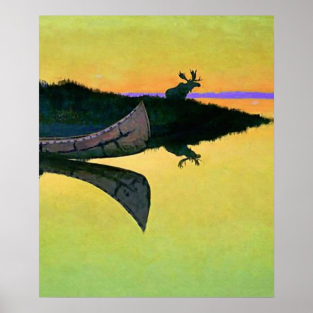 Affiche Frederic Remington Art Occidental "Arrivée À L'App (Devant)