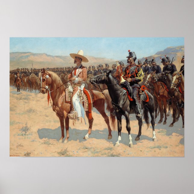 Affiche Frederic Remington - Le grand mexicain (Devant)